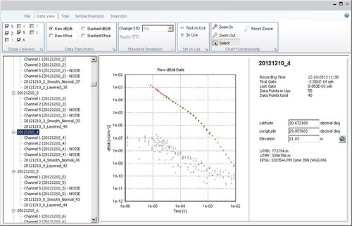 Graphical interface of the SPIA software.